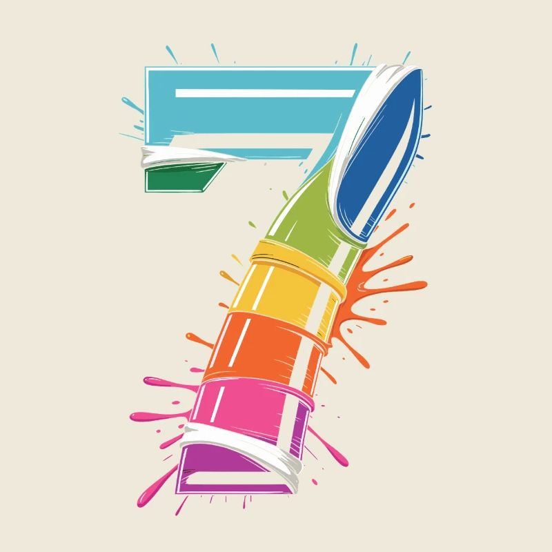 Regenbogen7 Spritzdesign