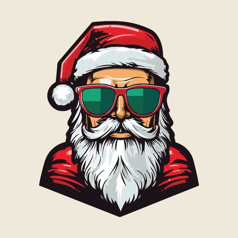 Weihnachtsmann Kopf Santa Porträt