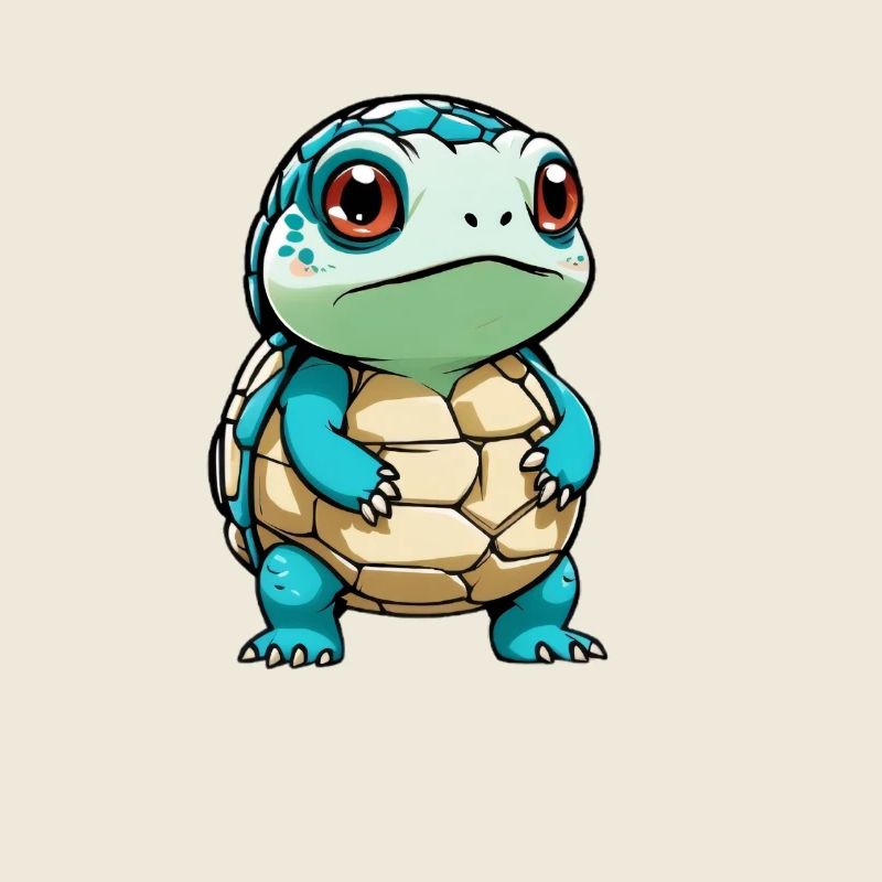 Cuddly turtle cartoon