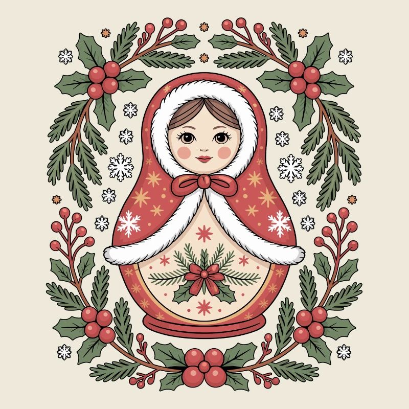Poupée de Noël matriochka
