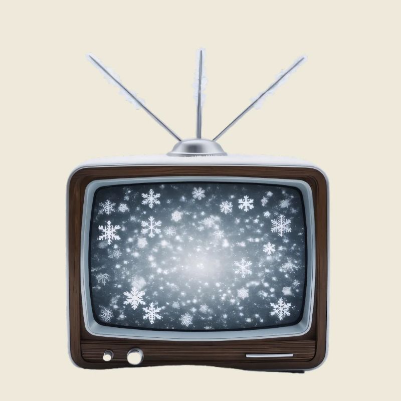 Winter Retro TV Snowflakes