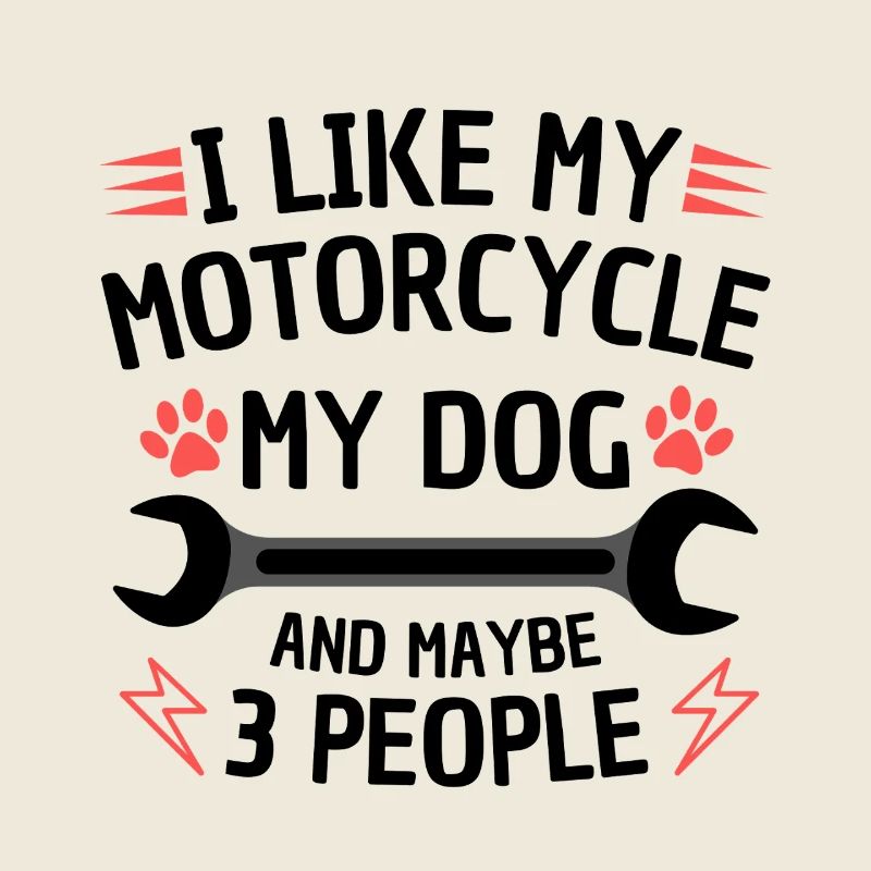 Moto chien drôle citation
