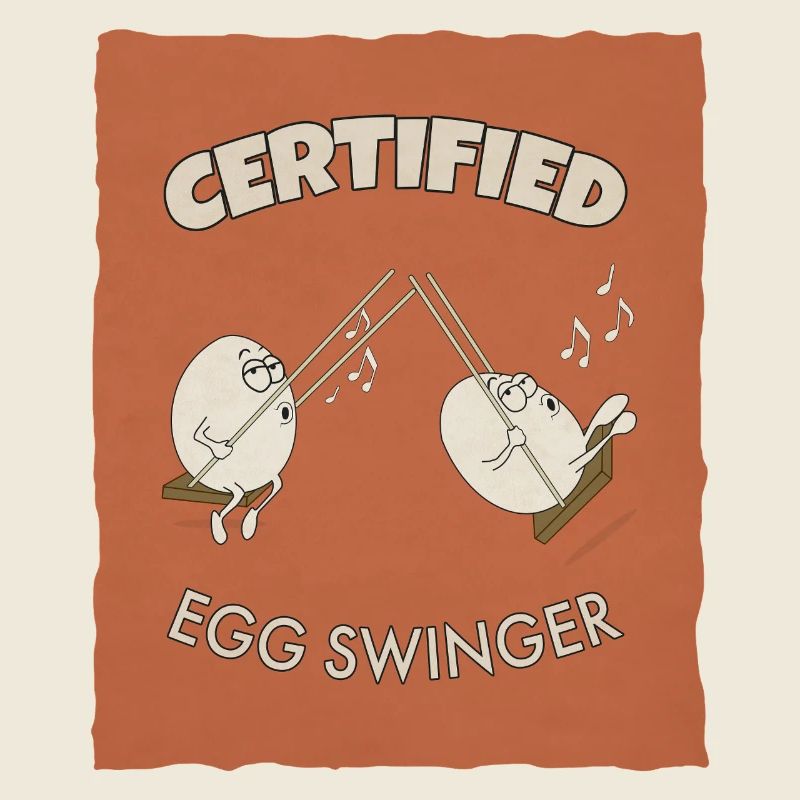 Certified Egg Swinger – Funny Egg Design
