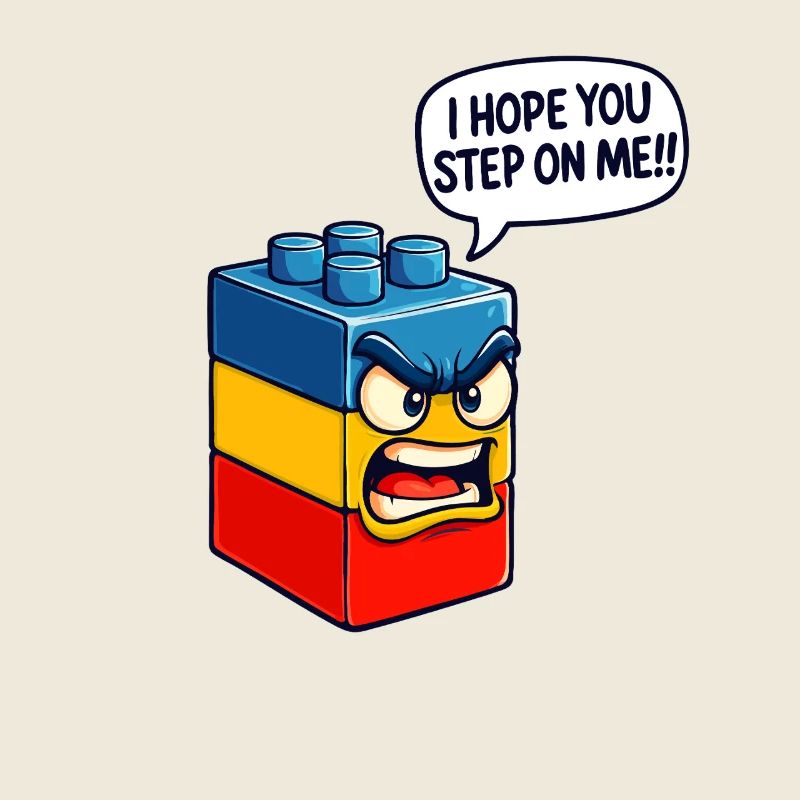 Ich hoffe, du trittst auf mich Brick Builder Block Building