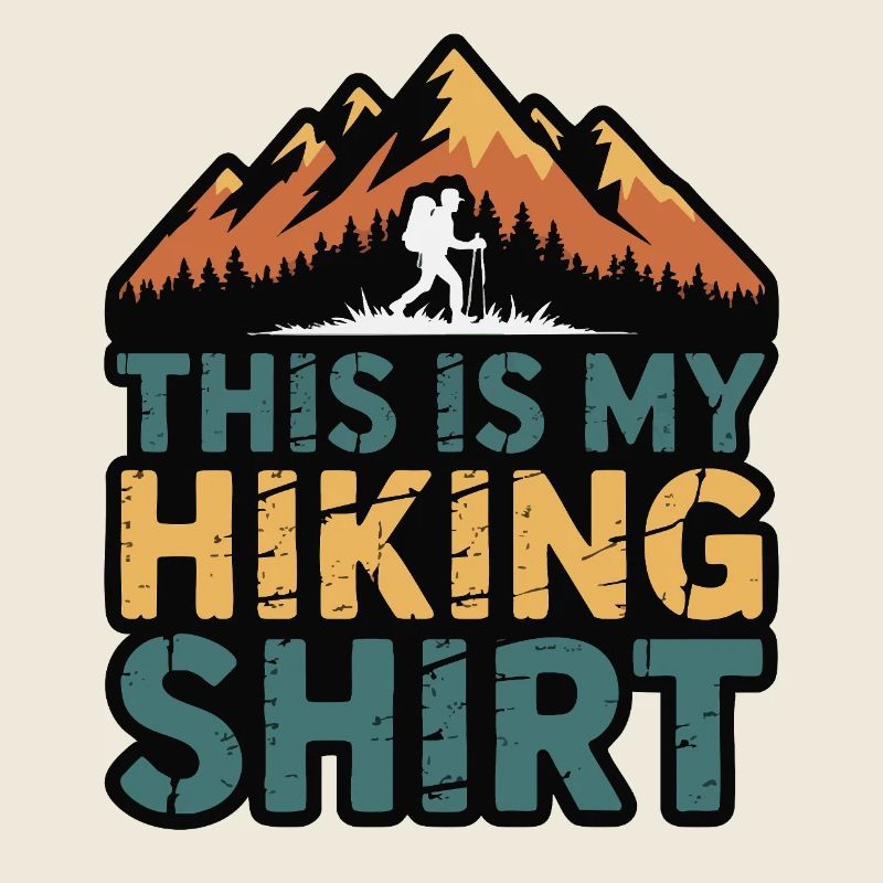 Hiking - Berge & Wanderer Vintage Design