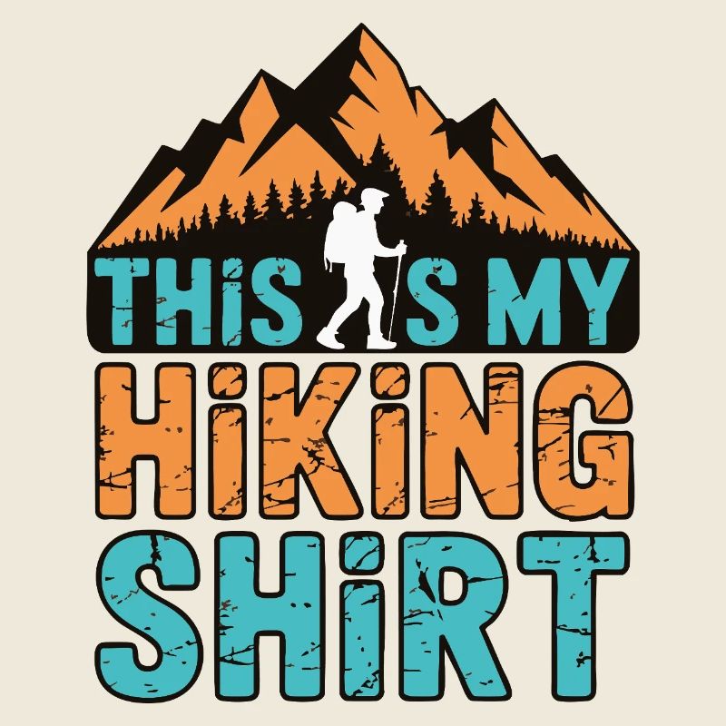 Hiking - Berge & Wanderer Vintage Design