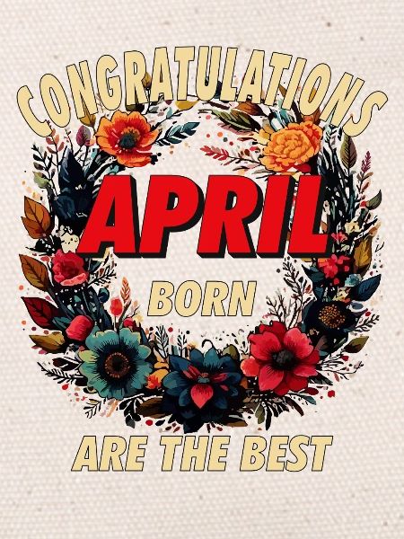 CONGRATULATIONS APRIL