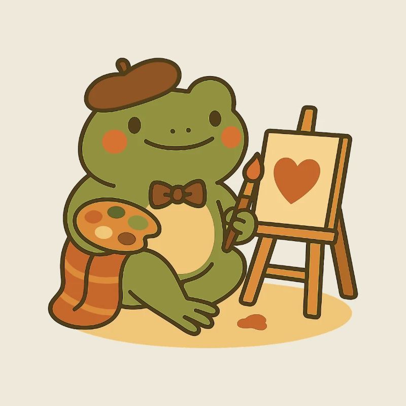 Painter Frog – Creative & Heartfelt