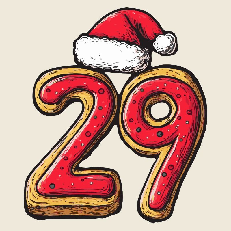 Biscuit de Noël à 29 chiffres