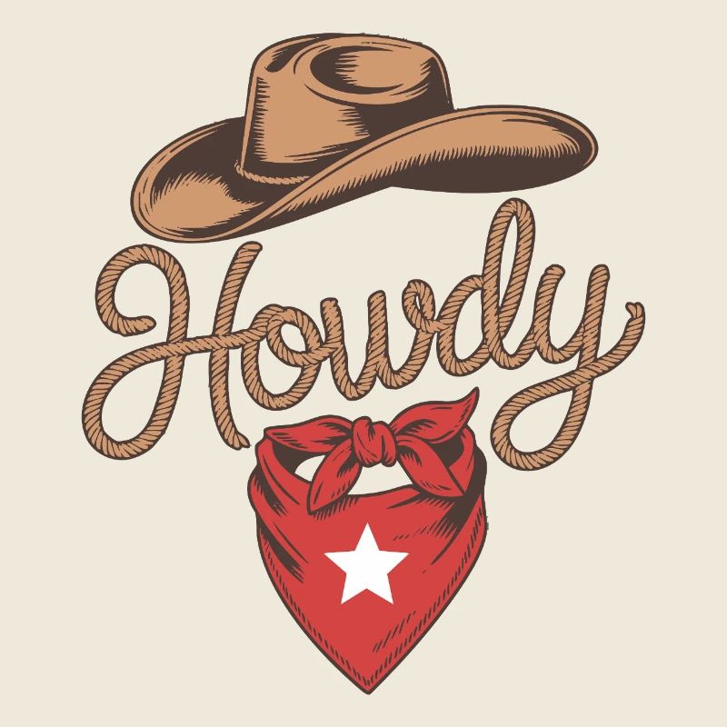 Howdy Cowboy - Conception de corde western