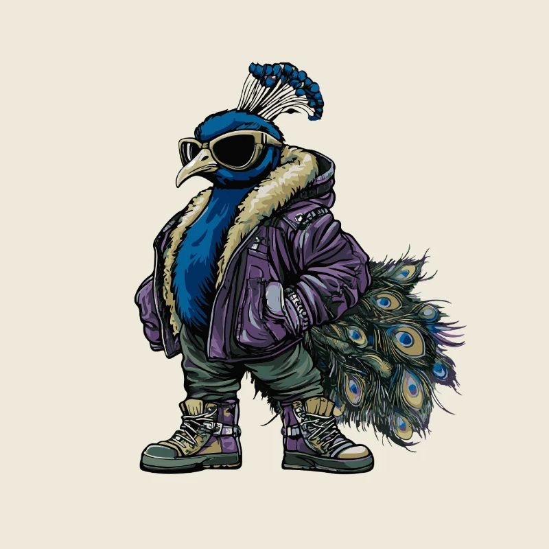 Peacock Bird Cool Winter