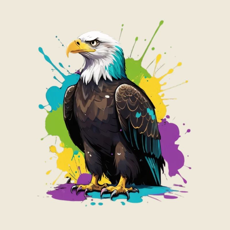 Colorful Eagle Color Splash