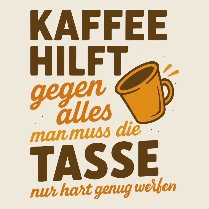 Coffee helps against everything Saying