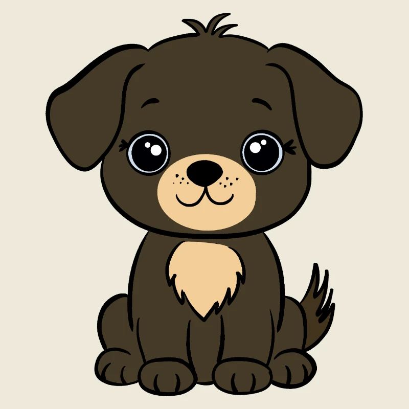 Chiot brun