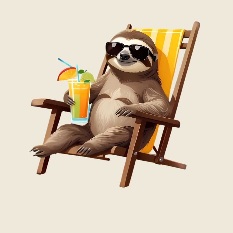 Sommersloth dans un transat