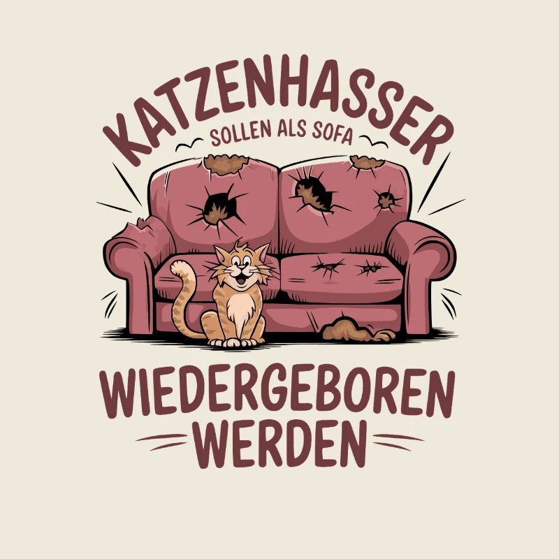 Katzenhasser: Wiedergeburt als Sofa
