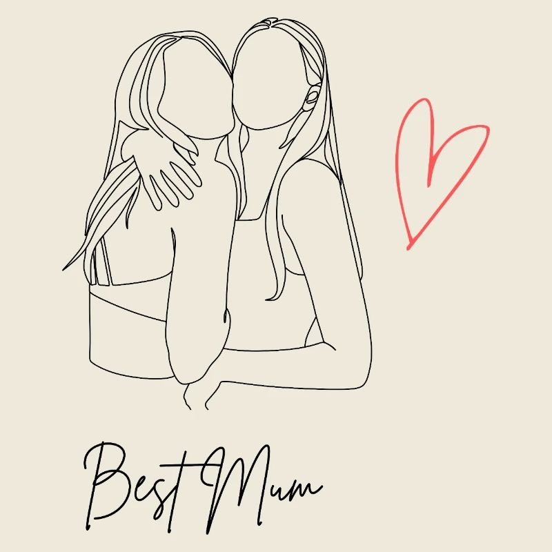 Beste Mama mit Herz - Best Mum