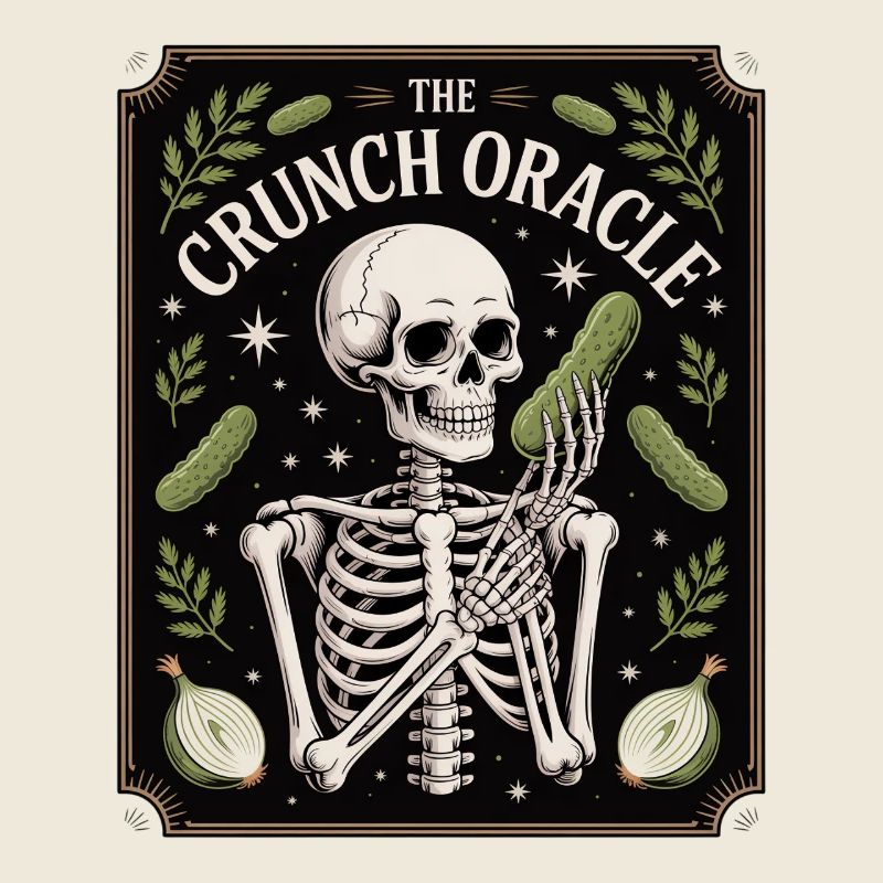 Le croquant Oracle Squelette Et Concombres Humour