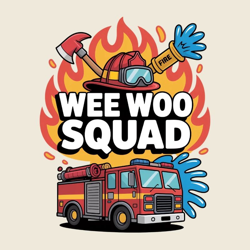Wee Woo Squad Fire Truck Firefighter