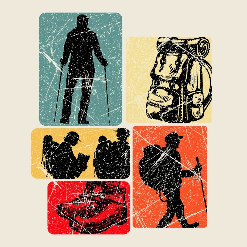 Wanderpfad Collage