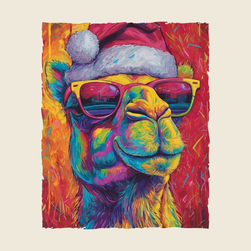 Kamel Weihnachten Porträt