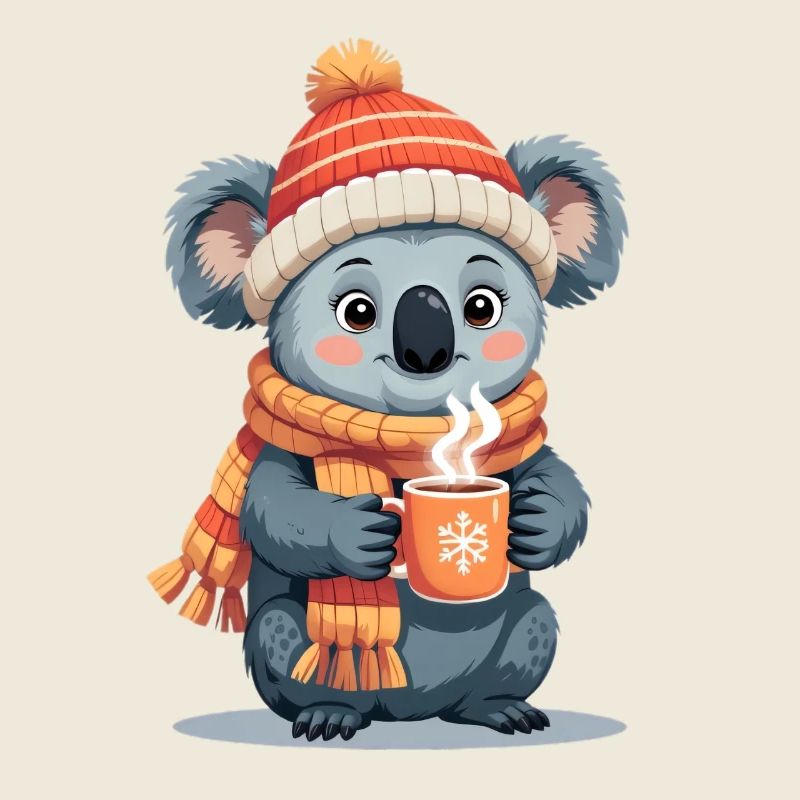 Winterkoala Kuscheltee Becher