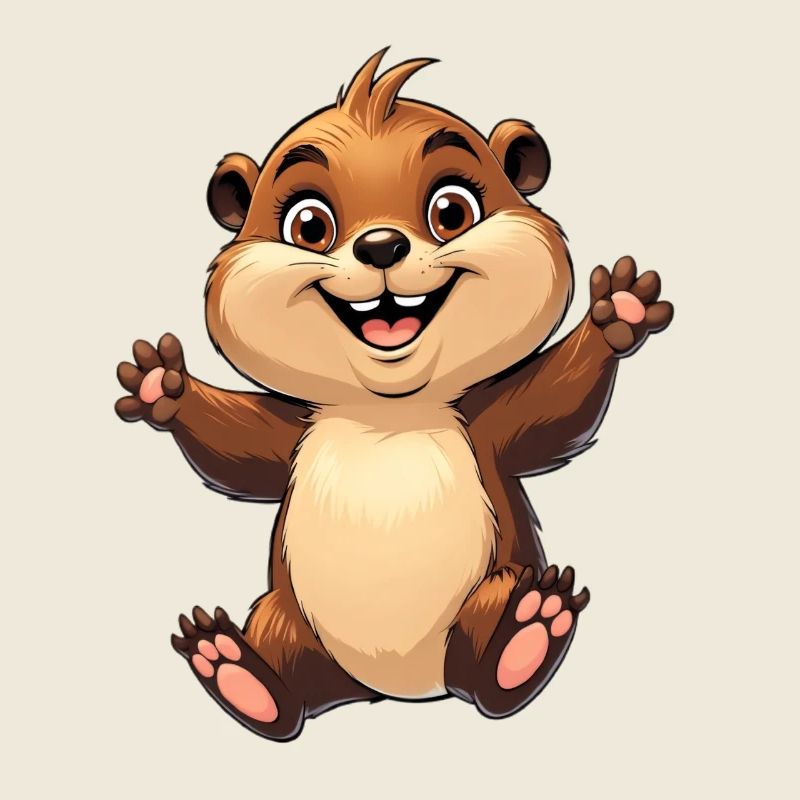 Fröhliches Eichhörnchen Design