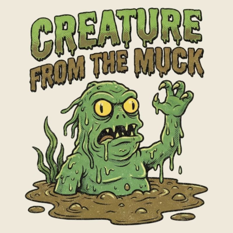 Creature from the Muck – Retro Comic Sumpfmonster 
