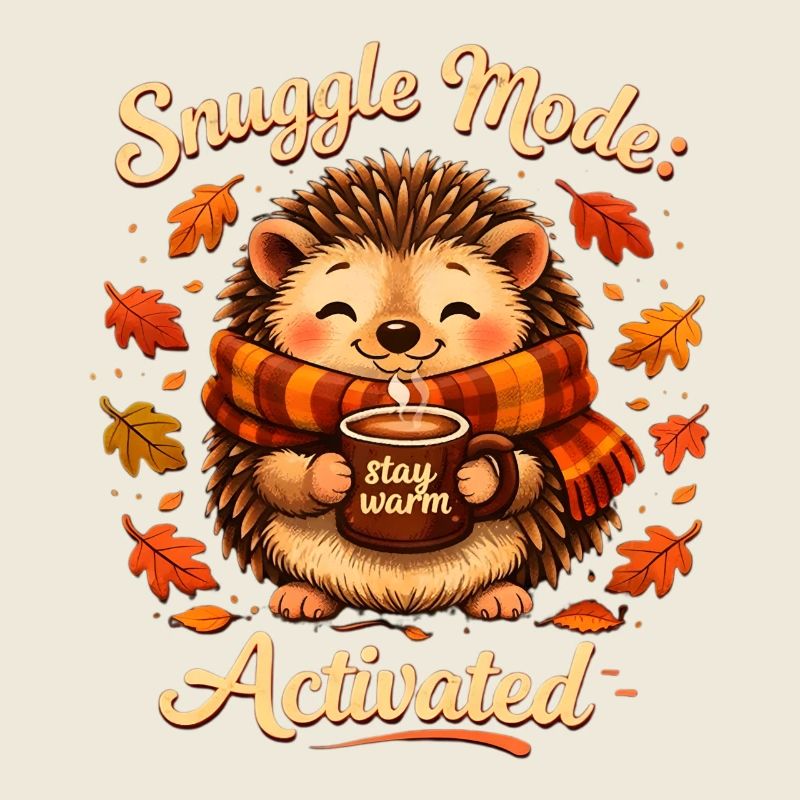Cuddle Mode Autumn Warmth Hedgehog