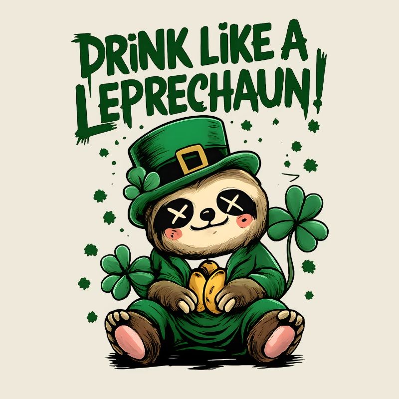 Leprechaun paresseux : Design de la Saint-Patrick