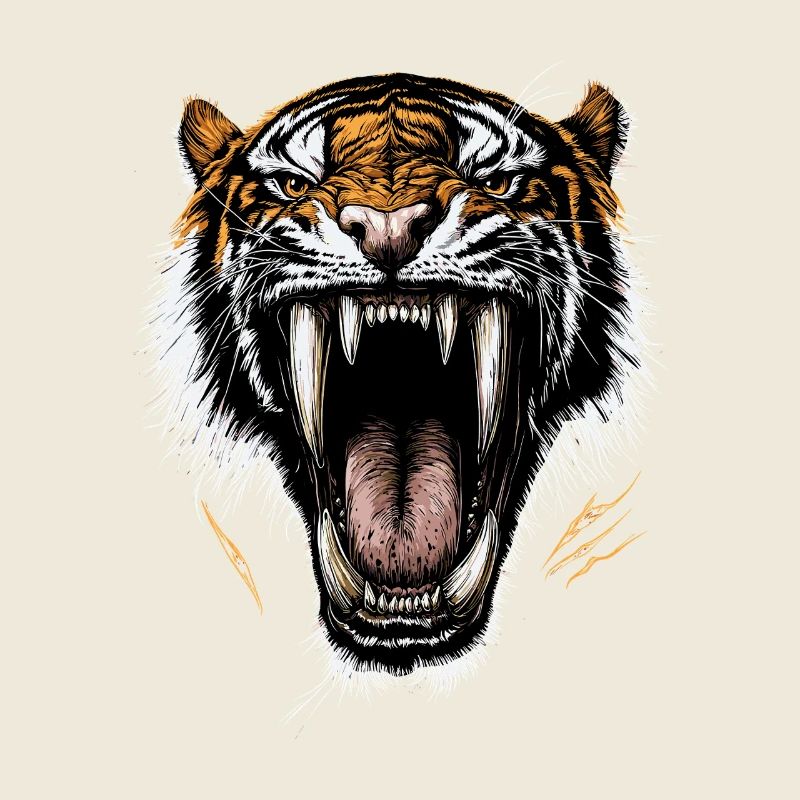 Saber-toothed tiger Smilodon Big cat Sabertooth tiger