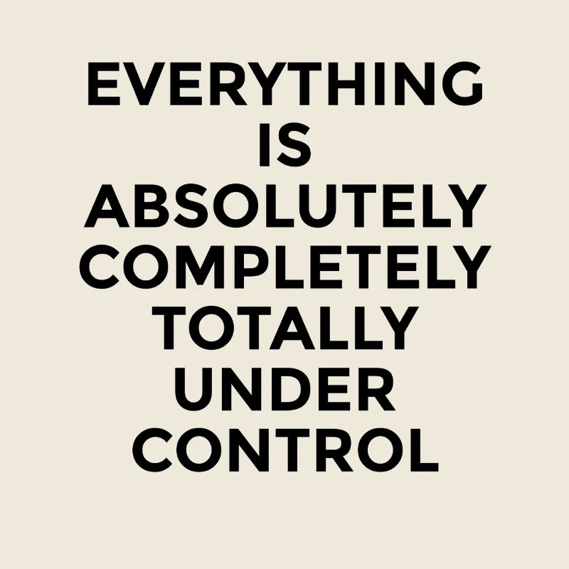 Everything Under Control – Witziger Humor Spruch