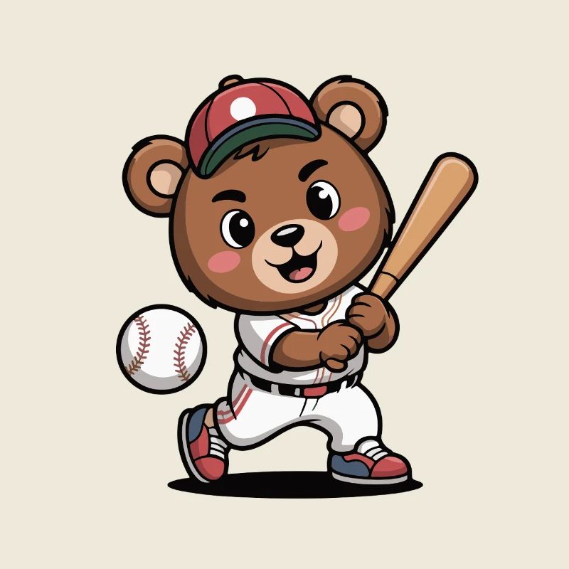 Héros du baseball Bear Batter