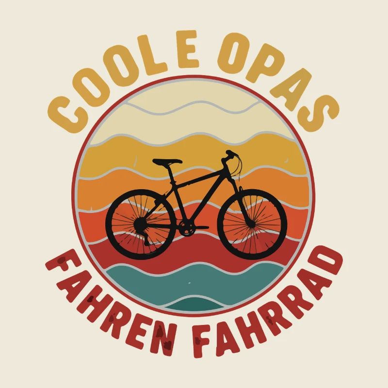 Des grands-pères cool faisant du vélo