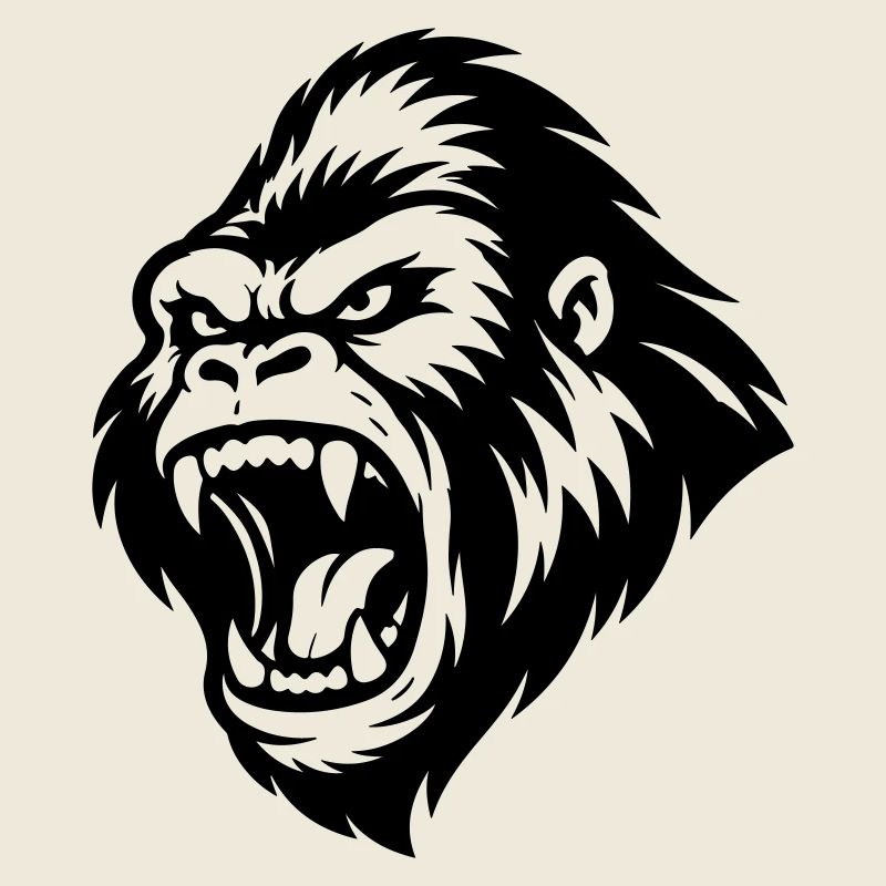 Gorilla Aggressiv