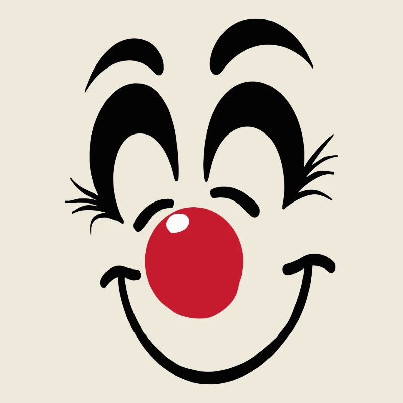 Carnaval du visage de clown joyeux Carnaval Carnaval