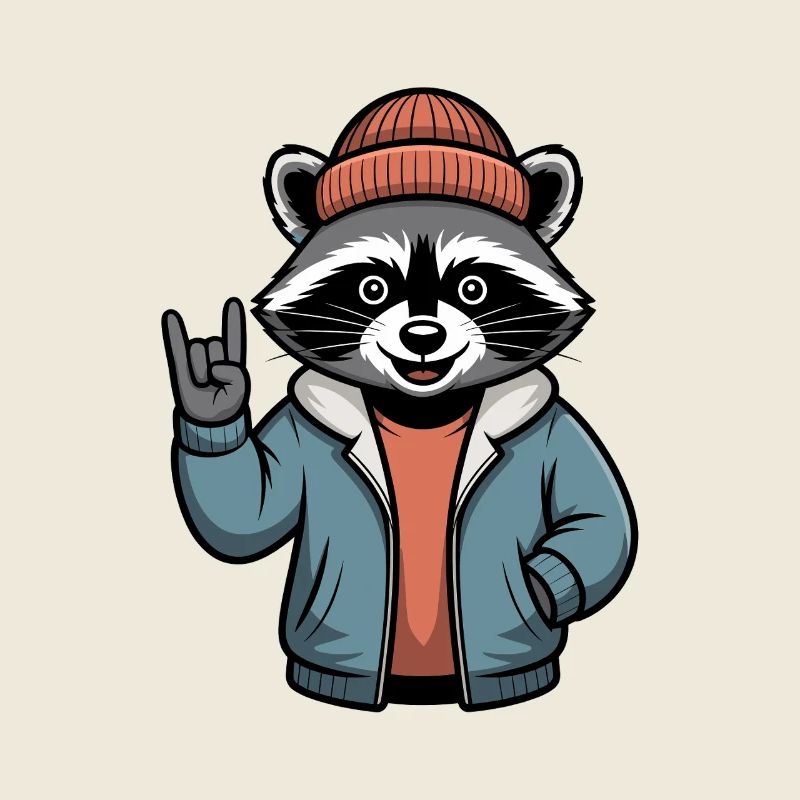 Rocker Waschbär