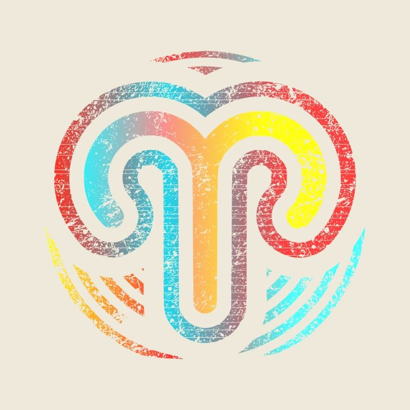 Design Widder-Sternzeichen der Astrologie