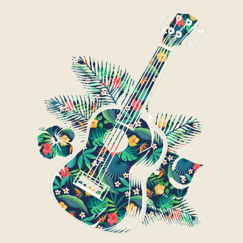 Ukulélé hawaïen ukulélé tropical