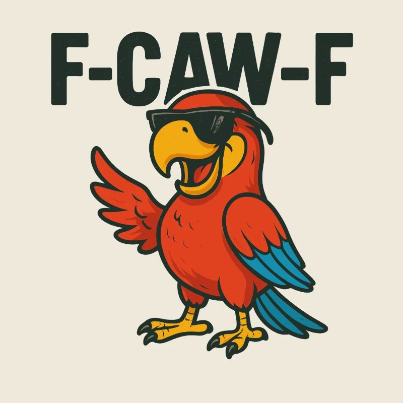F-CAW-F Papagei | Cooler Vogel Spruch