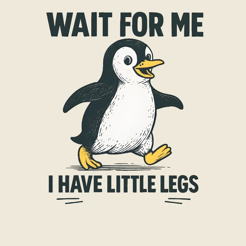 Pinguin Spruch Humor Meme Lustig Geschenkidee