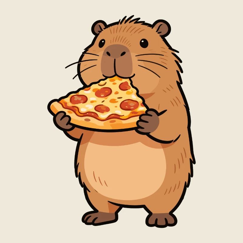 Pizza Hamster Motif