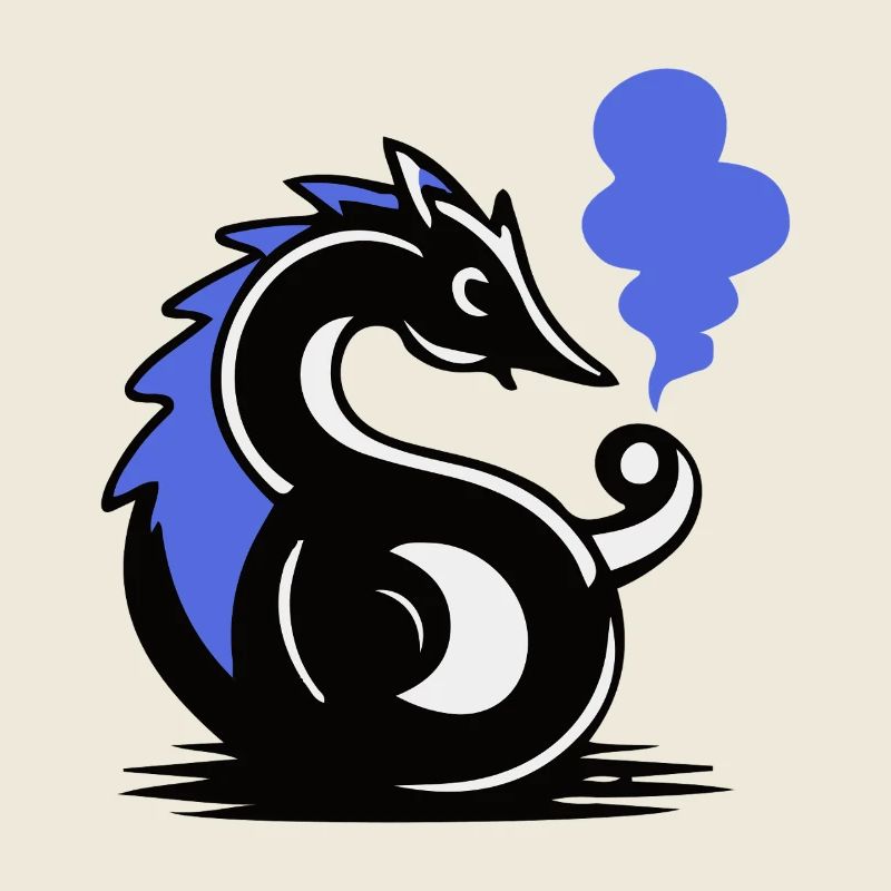 Hippocampe de la Braise Bleue