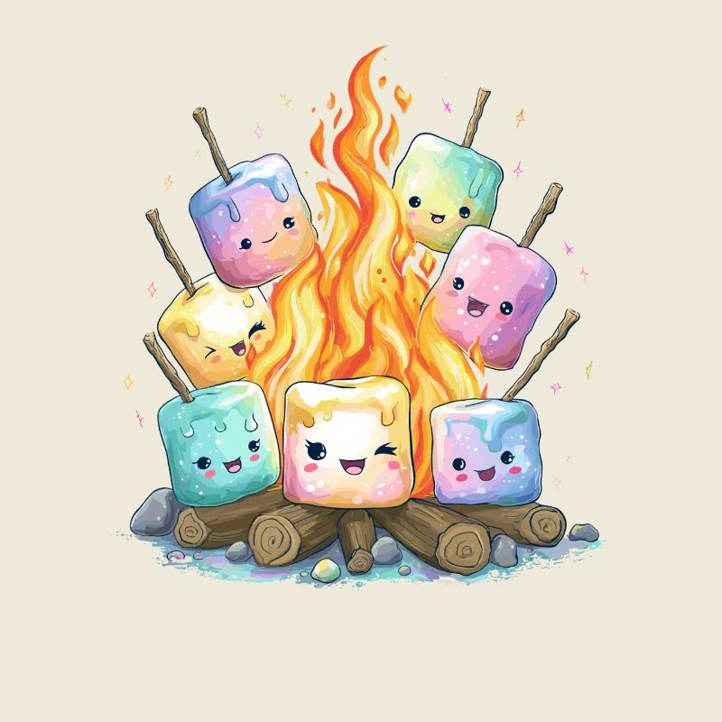 Lagerfeuer Marshmallows Spaß