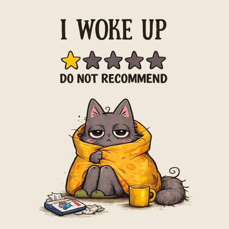 I Woke Up – Do Not Recommend (Müde Katze)