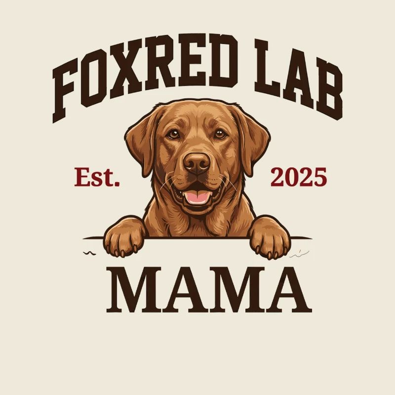 Foxred Lab Mama Est. 2025 – Dog Mama Design