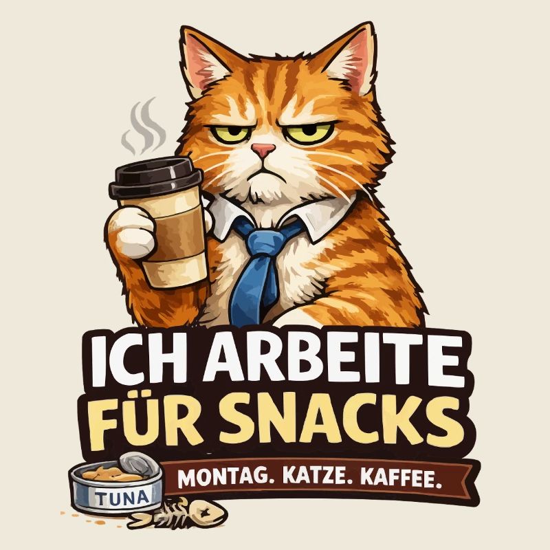 I work for Snacks – Office Cat