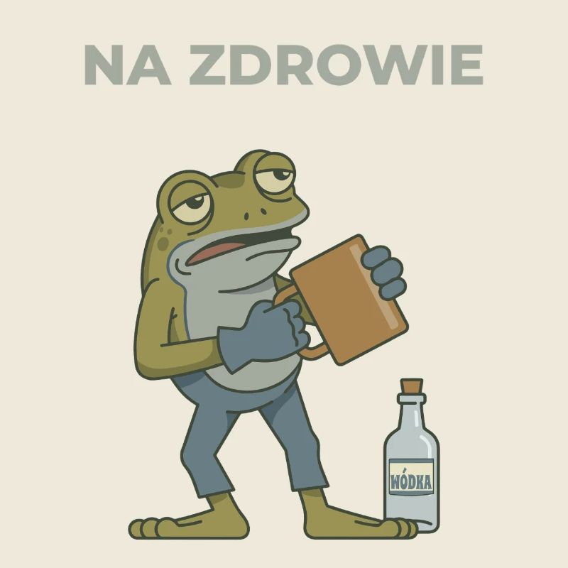 Frog Na zdrowie Coffee & Vodka Humor