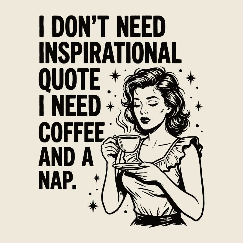 Echte Kaffeeliebe Nickerchen Statement