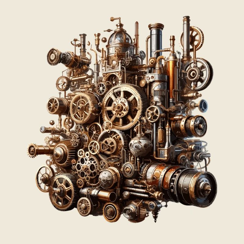 Steampunk Gearwerk Koloss